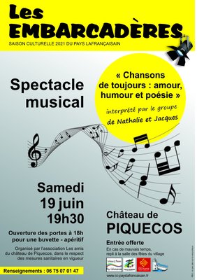 les embarcaderes 19/06 embarcaderes spectacle musical